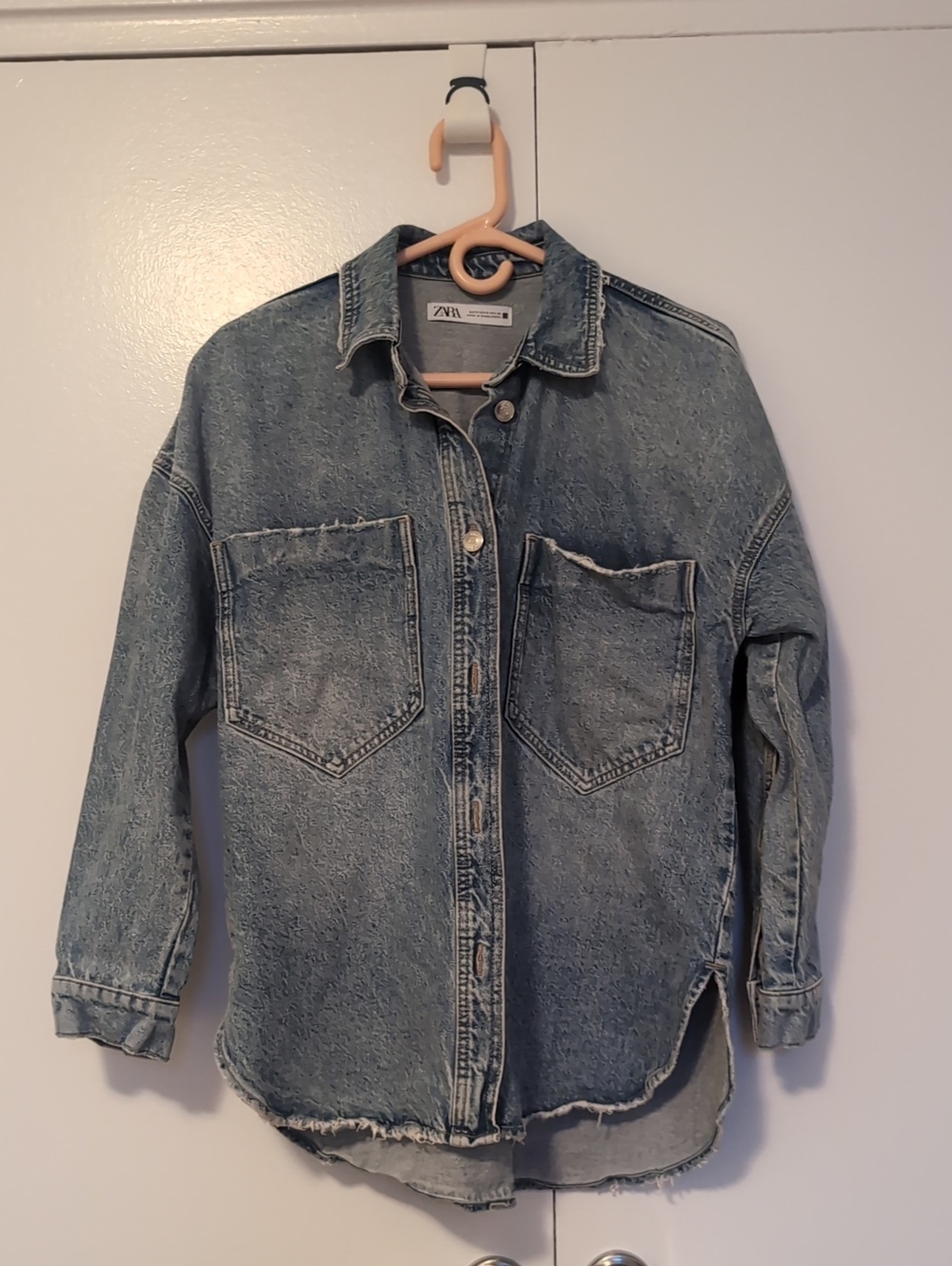ZARA Light Blue Washed Denim Jacket